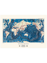 Vintage The Floor of the Oceans - Art Print